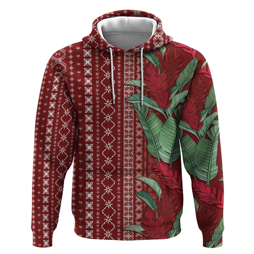 Women's Day Samoa Malu Tattoo Inspired Mix Teuila Hoodie Scarlet
