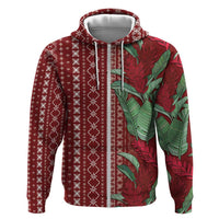 Women's Day Samoa Malu Tattoo Inspired Mix Teuila Hoodie Scarlet