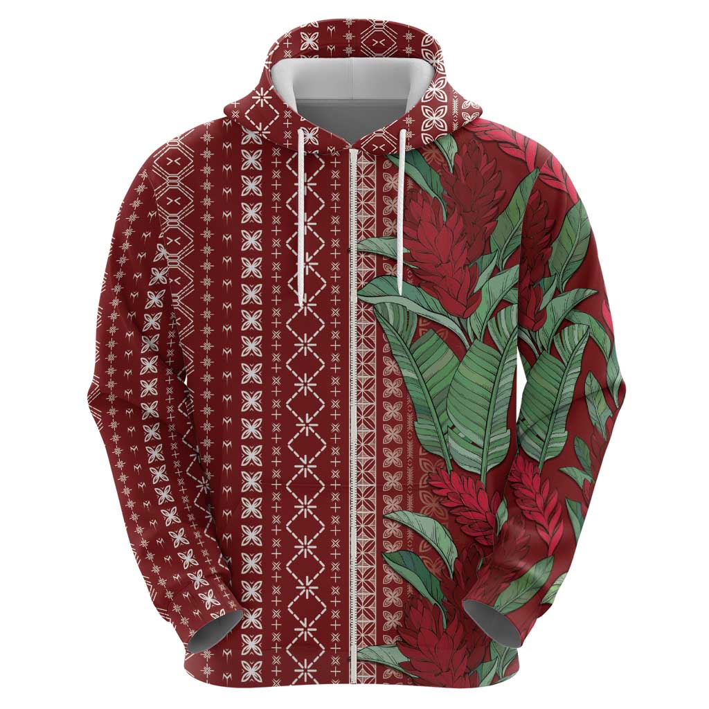 Women's Day Samoa Malu Tattoo Inspired Mix Teuila Hoodie Scarlet