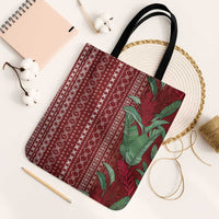 Women's Day Samoa Malu Tattoo Inspired Mix Teuila Tote Bag Scarlet