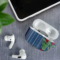 Women's Day Samoa Malu Tattoo Inspired Mix Teuila AirPods Case Royal Blue