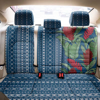 Women's Day Samoa Malu Tattoo Inspired Mix Teuila Back Car Seat Cover Royal Blue
