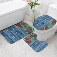 Women's Day Samoa Malu Tattoo Inspired Mix Teuila Bathroom Set Royal Blue