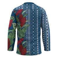 Women's Day Samoa Malu Tattoo Inspired Mix Teuila Hockey Jersey Royal Blue