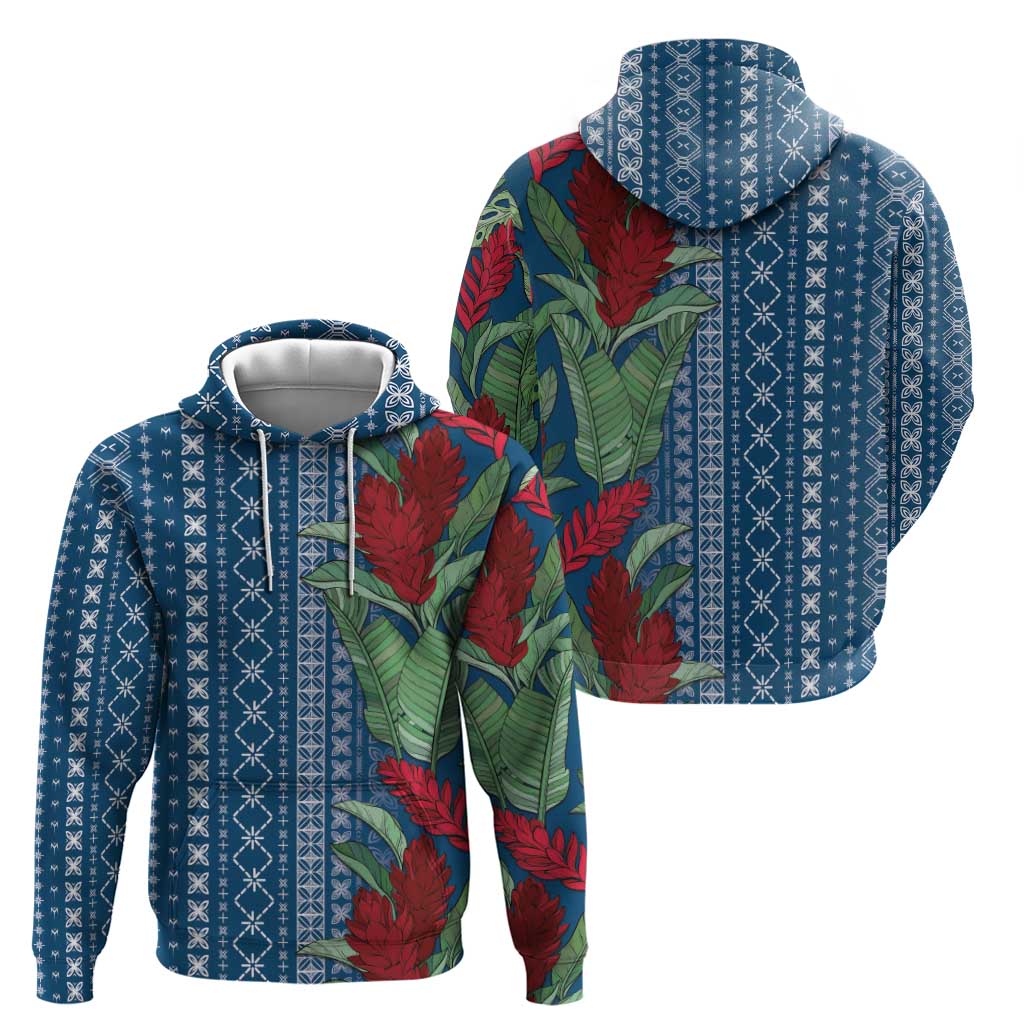 Women's Day Samoa Malu Tattoo Inspired Mix Teuila Hoodie Royal Blue