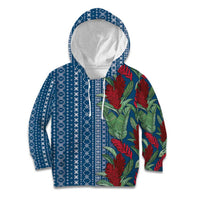 Women's Day Samoa Malu Tattoo Inspired Mix Teuila Kid Hoodie Royal Blue