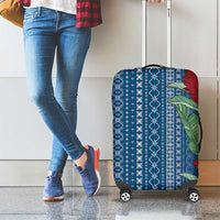 Women's Day Samoa Malu Tattoo Inspired Mix Teuila Luggage Cover Royal Blue