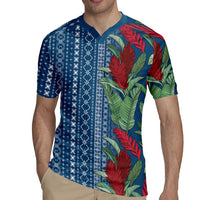 Women's Day Samoa Malu Tattoo Inspired Mix Teuila Rugby Jersey Royal Blue