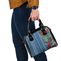 Women's Day Samoa Malu Tattoo Inspired Mix Teuila Shoulder Handbag Royal Blue