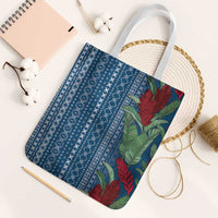 Women's Day Samoa Malu Tattoo Inspired Mix Teuila Tote Bag Royal Blue