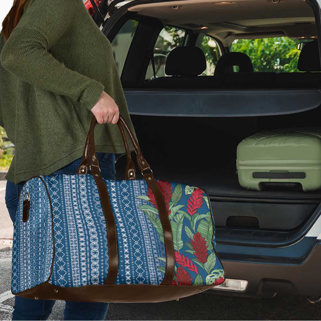 Women's Day Samoa Malu Tattoo Inspired Mix Teuila Travel Bag Royal Blue