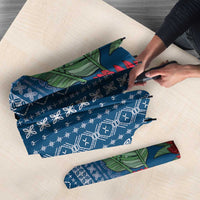 Women's Day Samoa Malu Tattoo Inspired Mix Teuila Umbrella Royal Blue