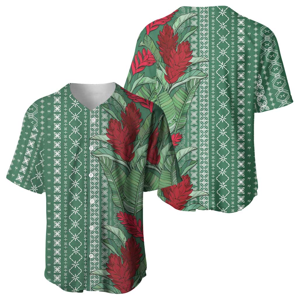 Women's Day Samoa Malu Tattoo Inspired Mix Teuila Baseball Jersey Sage Green