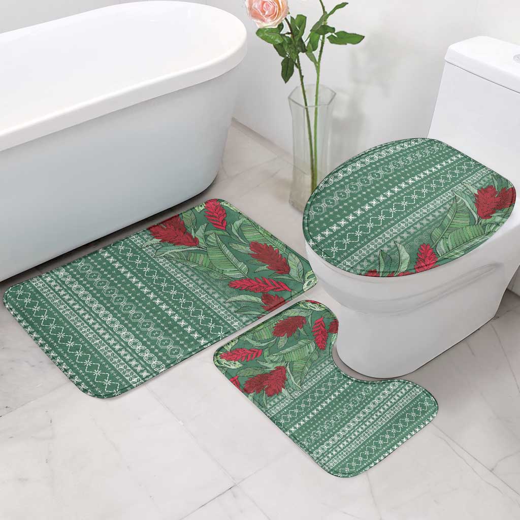 Women's Day Samoa Malu Tattoo Inspired Mix Teuila Bathroom Set Sage Green