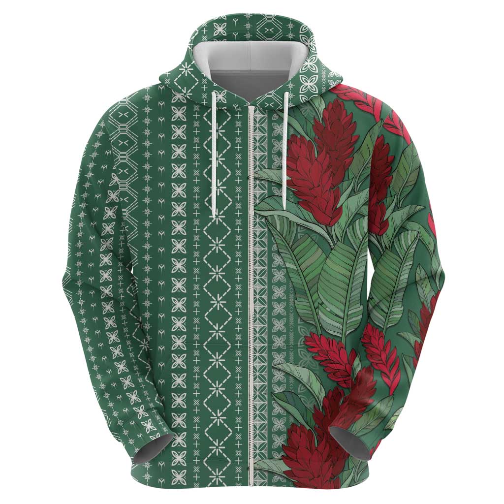 Women's Day Samoa Malu Tattoo Inspired Mix Teuila Hoodie Sage Green
