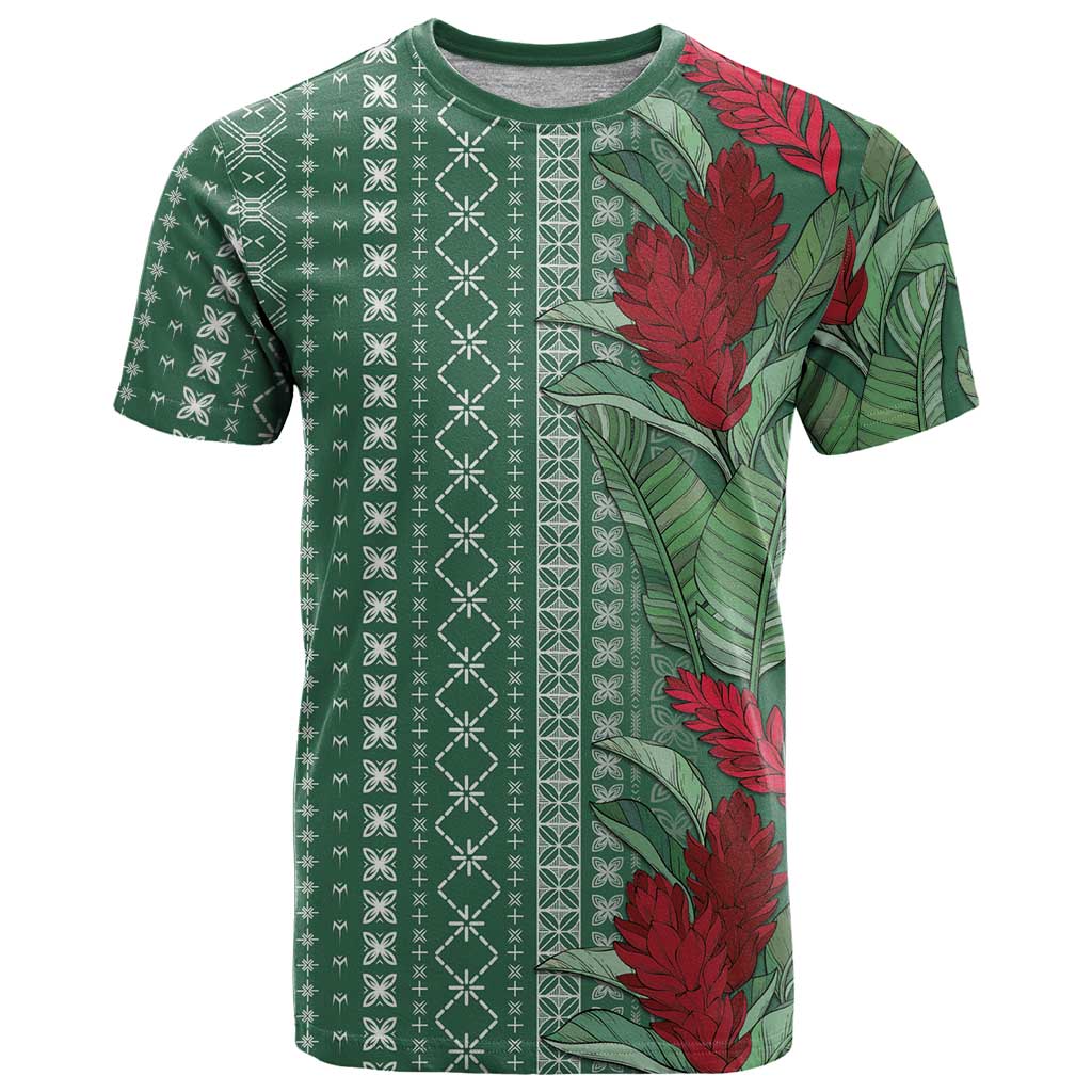 Women's Day Samoa Malu Tattoo Inspired Mix Teuila T Shirt Sage Green