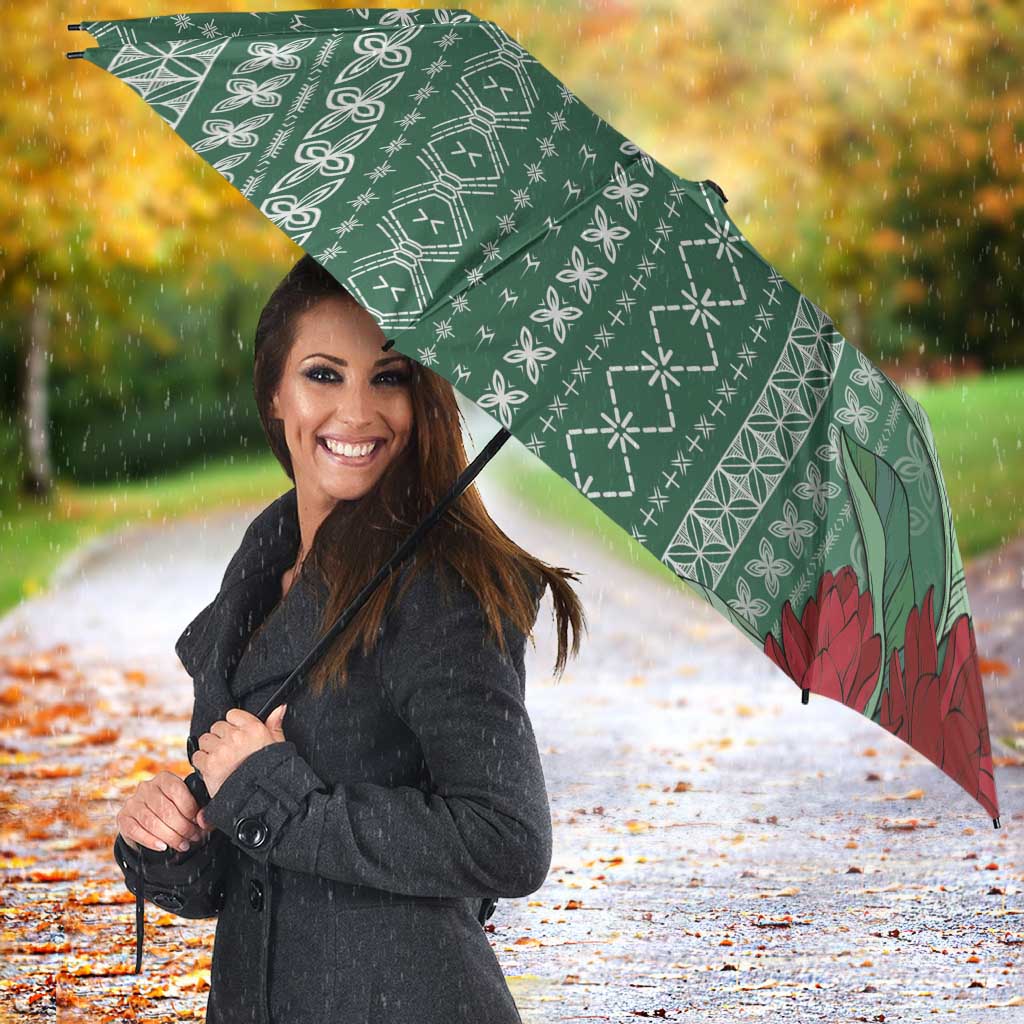 Women's Day Samoa Malu Tattoo Inspired Mix Teuila Umbrella Sage Green
