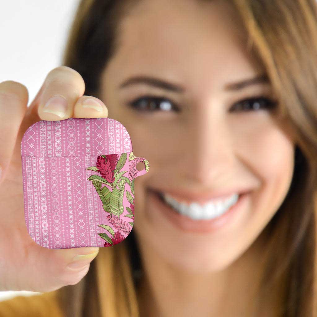 Women's Day Samoa Malu Tattoo Inspired Mix Teuila AirPods Case Rose Pink