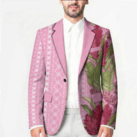 Women's Day Samoa Malu Tattoo Inspired Mix Teuila Blazer Rose Pink