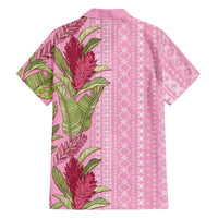 Women's Day Samoa Malu Tattoo Inspired Mix Teuila Family Matching Tank Maxi Dress and Hawaiian Shirt Rose Pink LT7 - Polynesian Pride