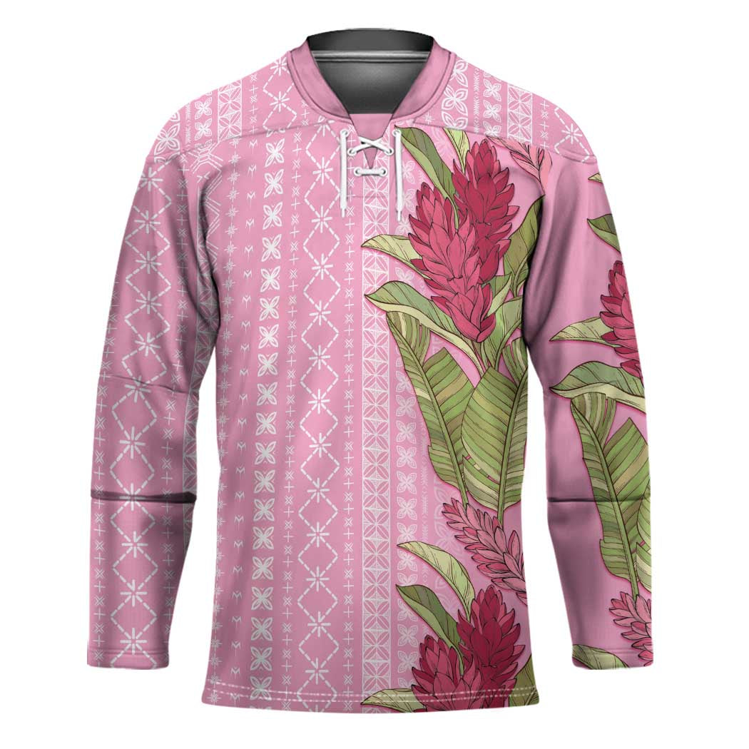 Women's Day Samoa Malu Tattoo Inspired Mix Teuila Hockey Jersey Rose Pink