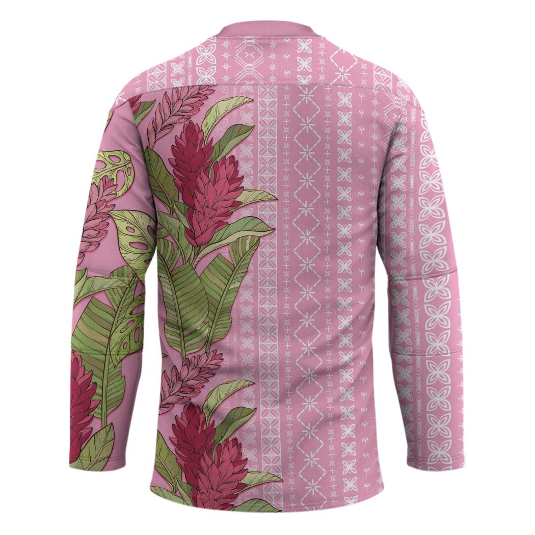 Women's Day Samoa Malu Tattoo Inspired Mix Teuila Hockey Jersey Rose Pink