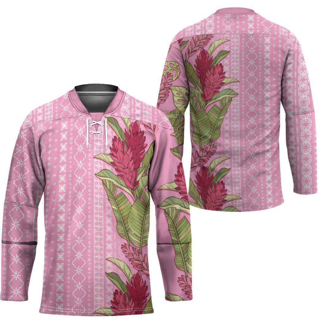 Women's Day Samoa Malu Tattoo Inspired Mix Teuila Hockey Jersey Rose Pink