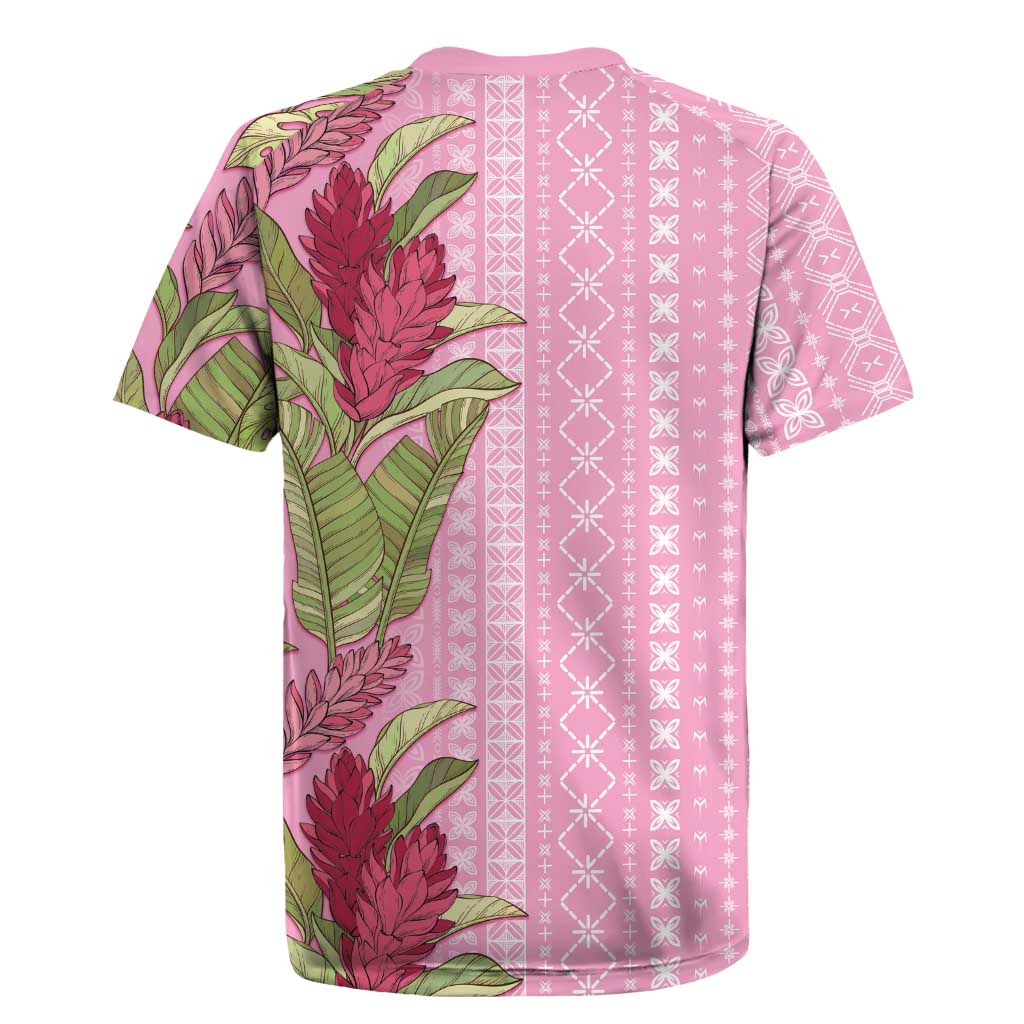 Women's Day Samoa Malu Tattoo Inspired Mix Teuila Rugby Jersey Rose Pink