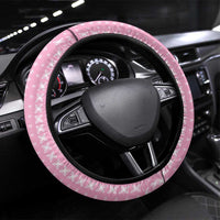 Women's Day Samoa Malu Tattoo Inspired Mix Teuila Steering Wheel Cover Rose Pink