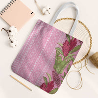 Women's Day Samoa Malu Tattoo Inspired Mix Teuila Tote Bag Rose Pink
