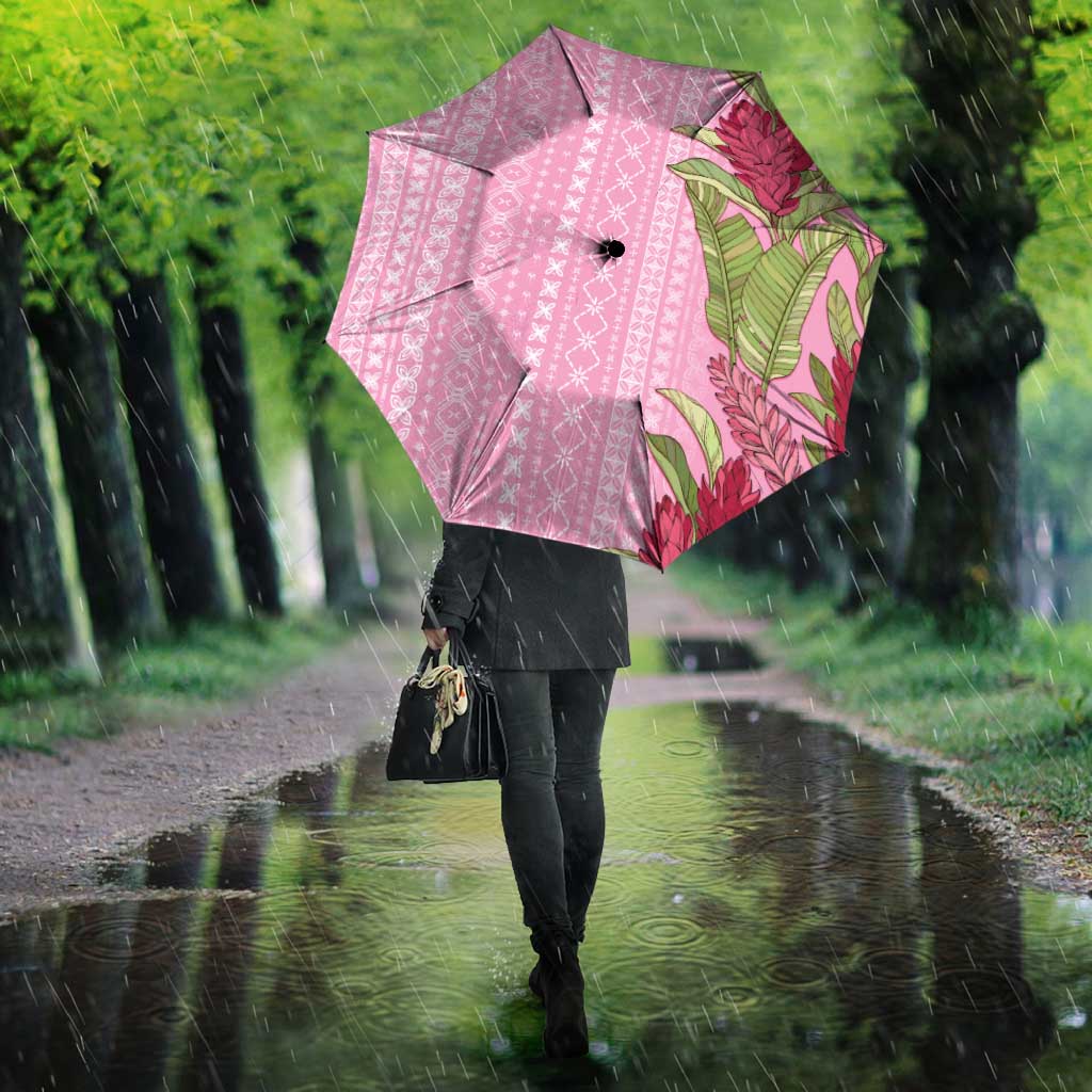 Women's Day Samoa Malu Tattoo Inspired Mix Teuila Umbrella Rose Pink