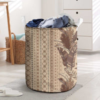 Women's Day Samoa Malu Tattoo Inspired Mix Teuila Laundry Basket Vintage Tapa