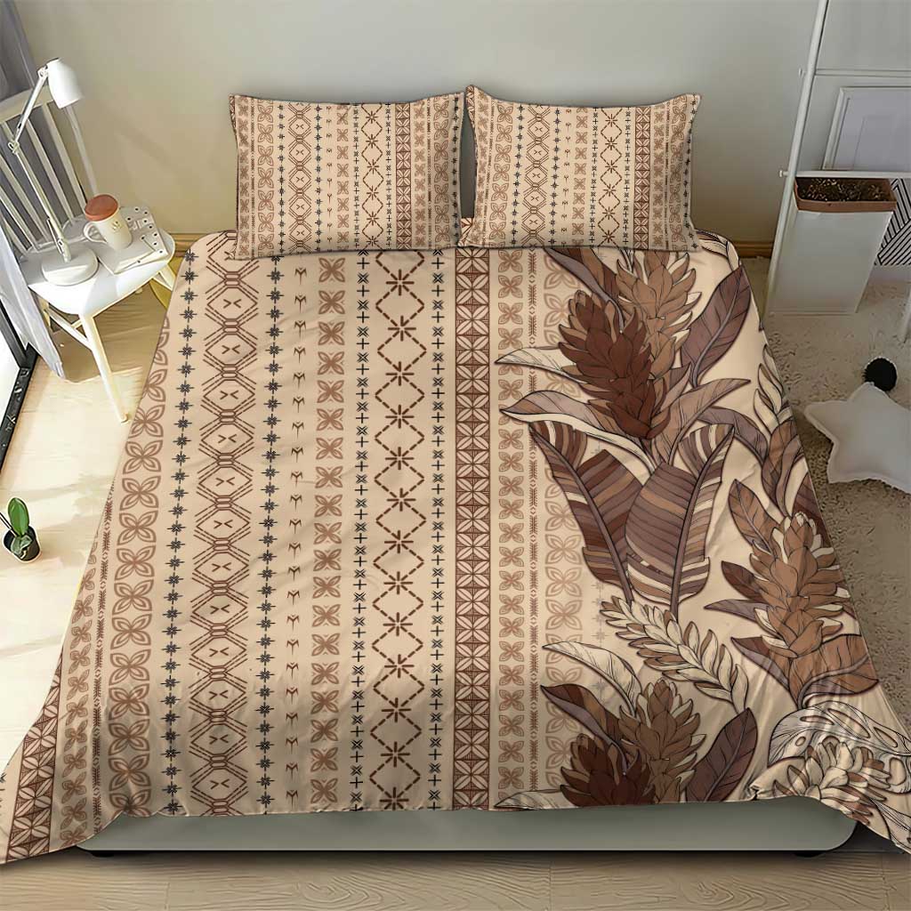 Women's Day Samoa Malu Tattoo Inspired Mix Teuila Bedding Set Vintage Tapa