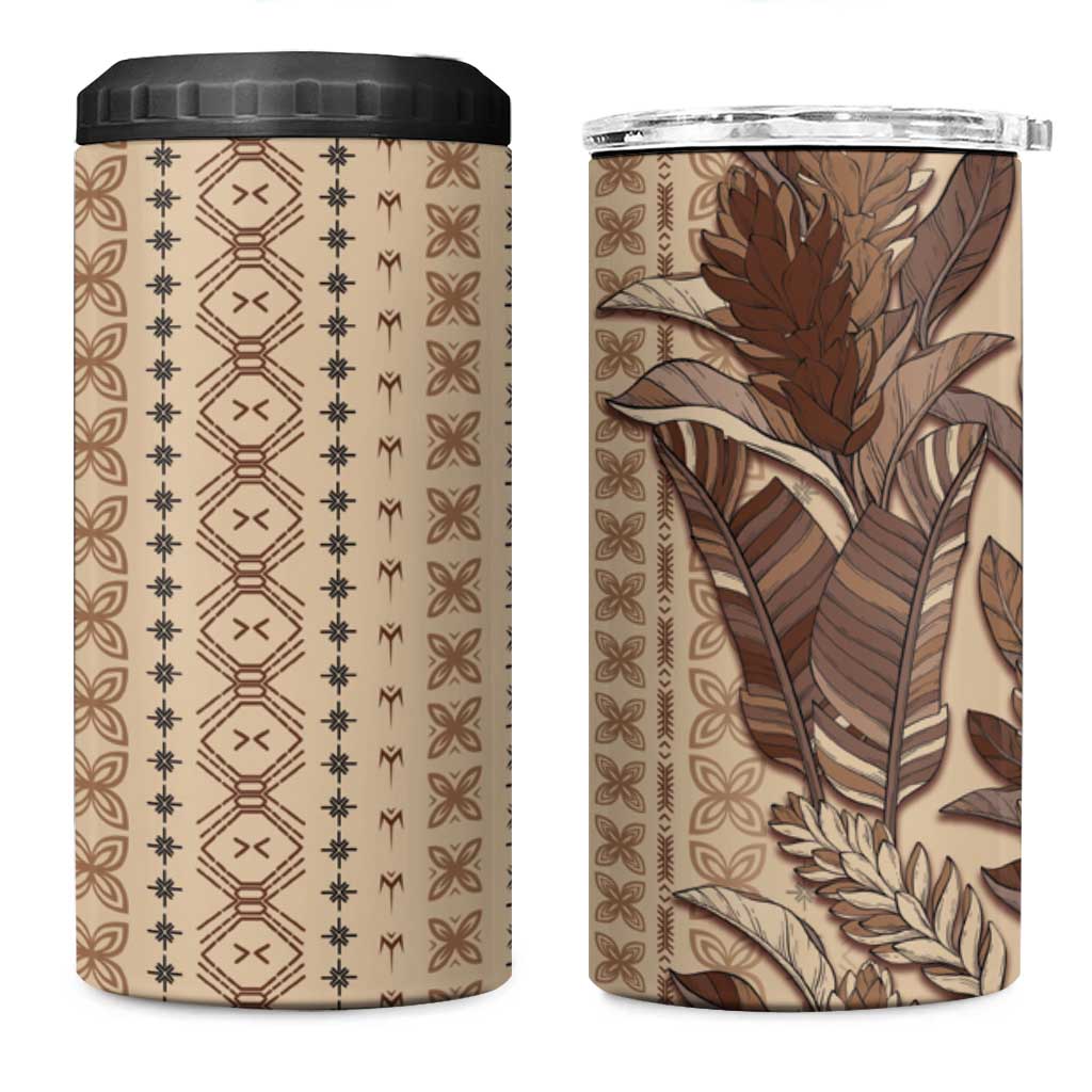 Women's Day Samoa Malu Tattoo Inspired Mix Teuila 4 in 1 Can Cooler Tumbler Vintage Tapa