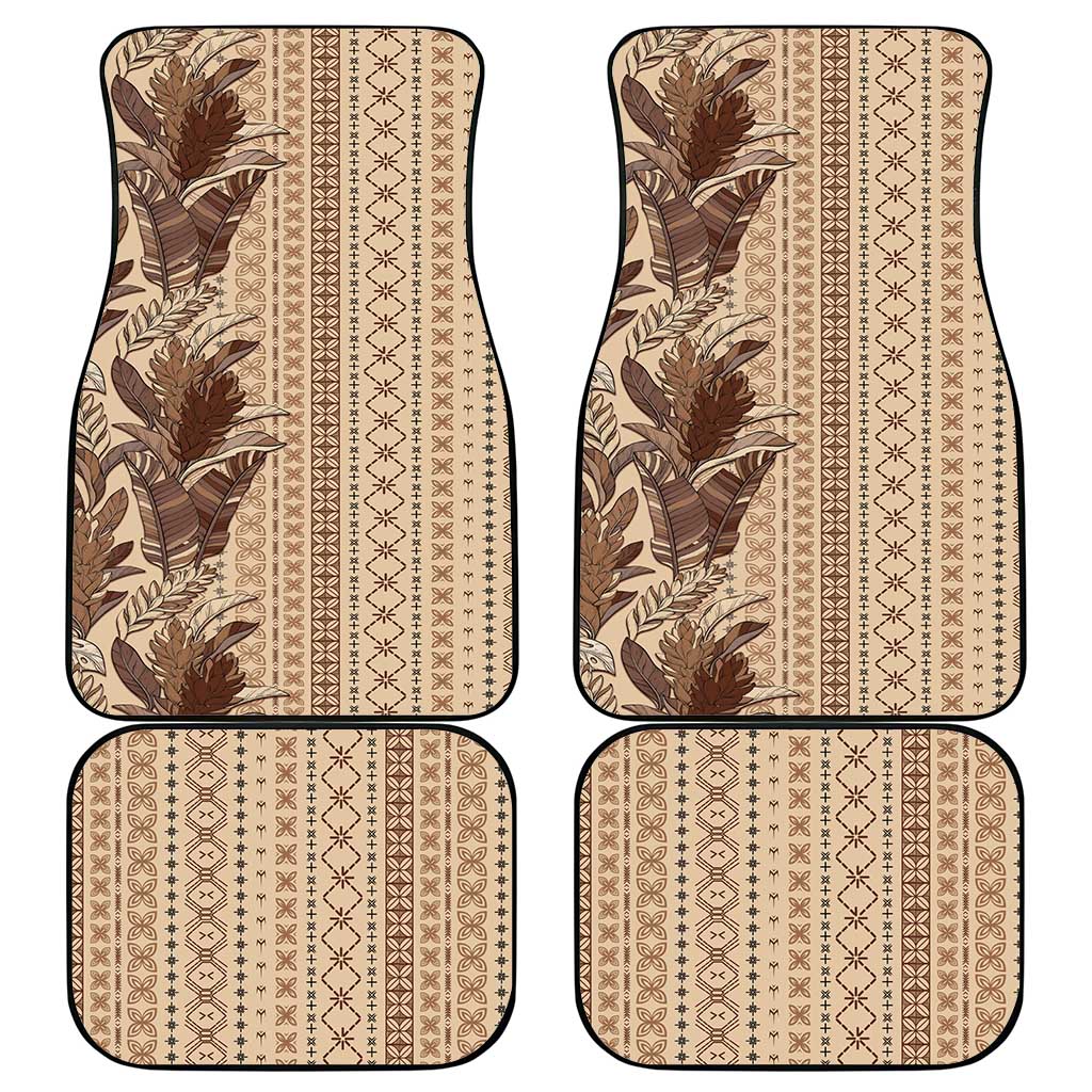 Women's Day Samoa Malu Tattoo Inspired Mix Teuila Car Mats Vintage Tapa