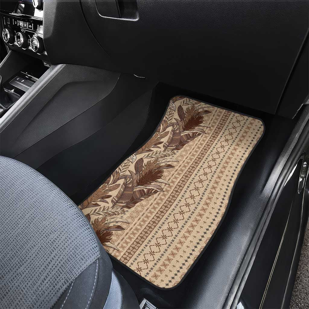Women's Day Samoa Malu Tattoo Inspired Mix Teuila Car Mats Vintage Tapa