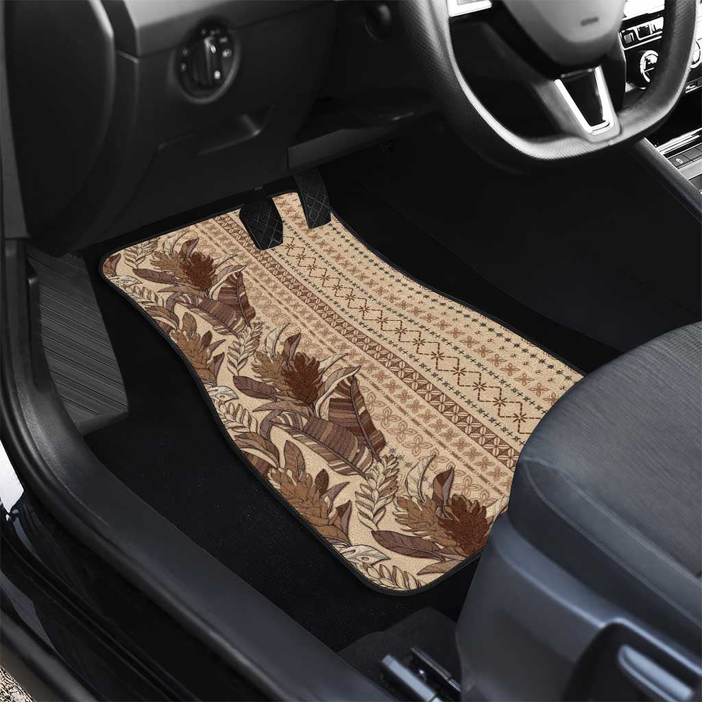 Women's Day Samoa Malu Tattoo Inspired Mix Teuila Car Mats Vintage Tapa