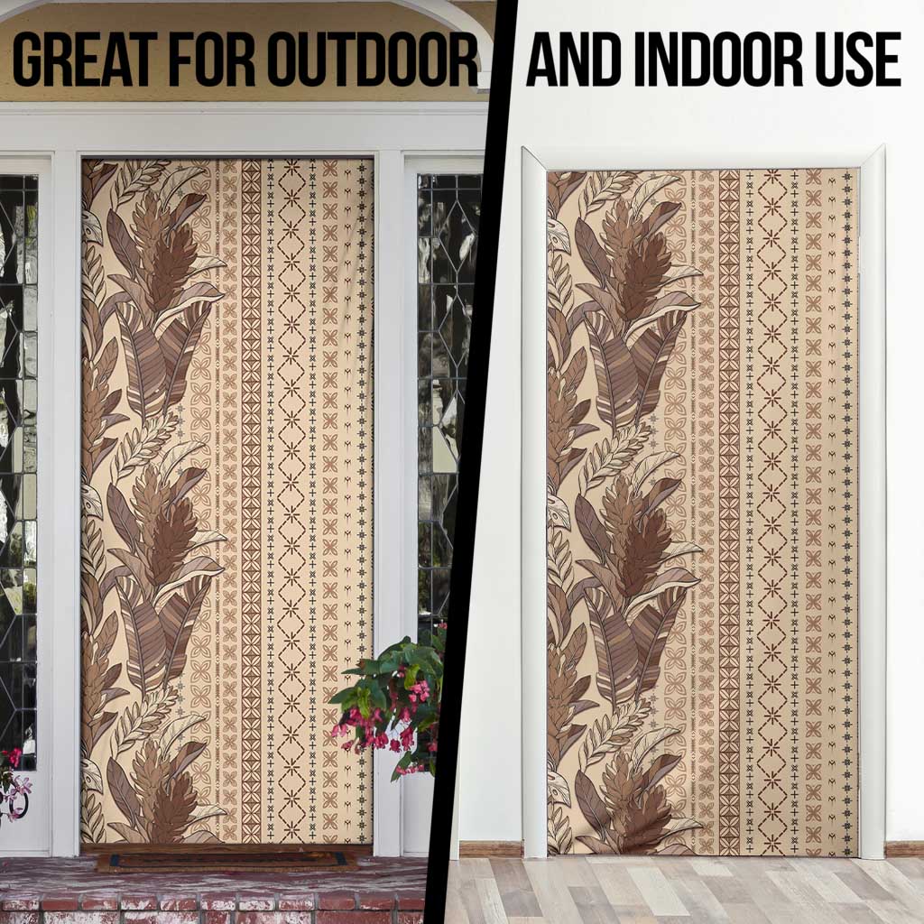 Women's Day Samoa Malu Tattoo Inspired Mix Teuila Door Cover Vintage Tapa