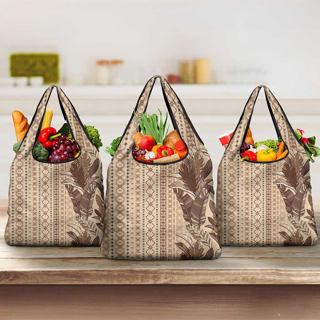 Women's Day Samoa Malu Tattoo Inspired Mix Teuila Grocery Bag Vintage Tapa