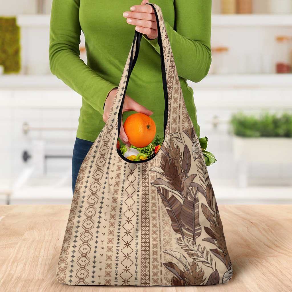 Women's Day Samoa Malu Tattoo Inspired Mix Teuila Grocery Bag Vintage Tapa