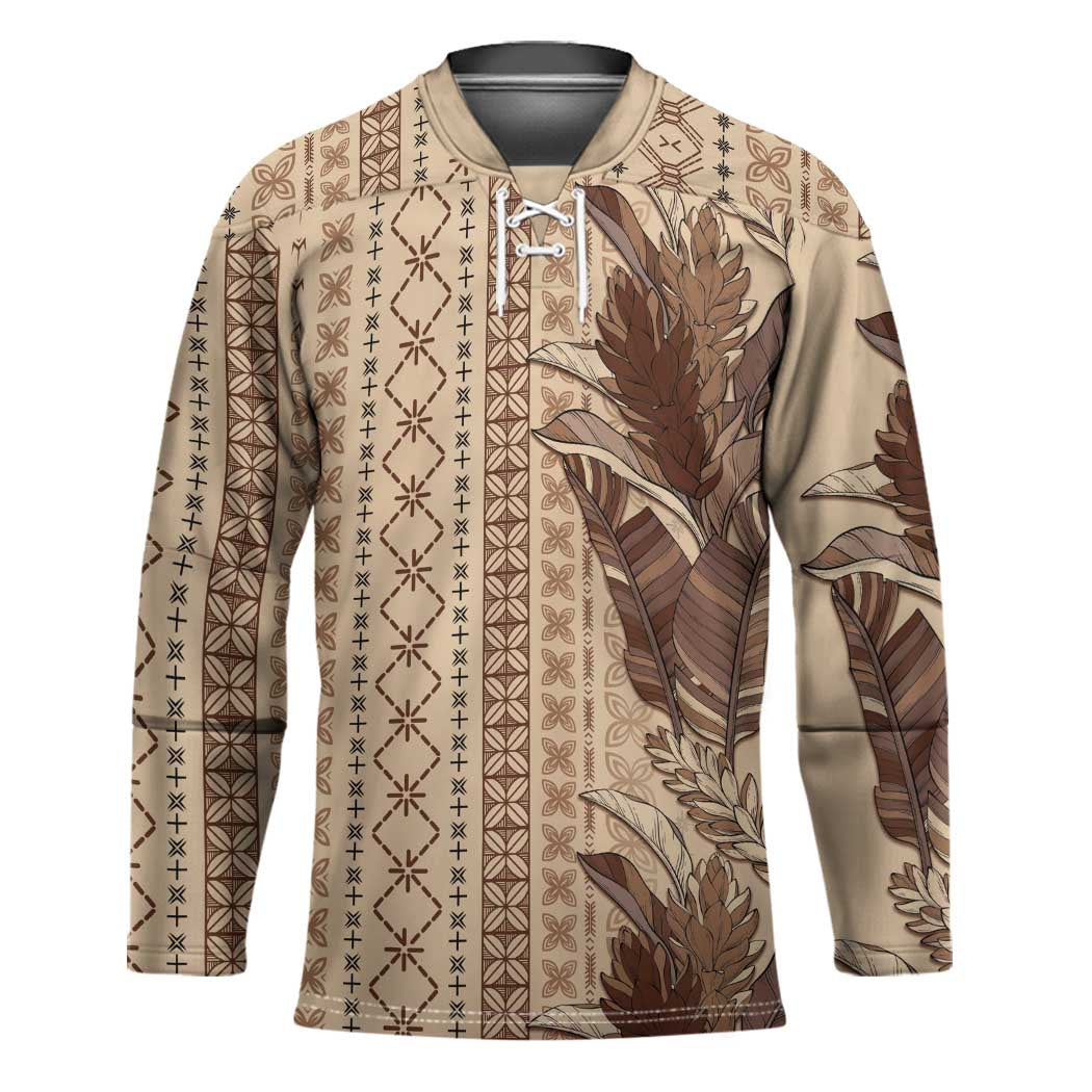 Women's Day Samoa Malu Tattoo Inspired Mix Teuila Hockey Jersey Vintage Tapa