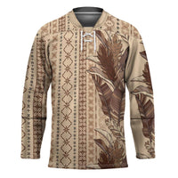 Women's Day Samoa Malu Tattoo Inspired Mix Teuila Hockey Jersey Vintage Tapa