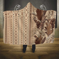 Women's Day Samoa Malu Tattoo Inspired Mix Teuila Hooded Blanket Vintage Tapa