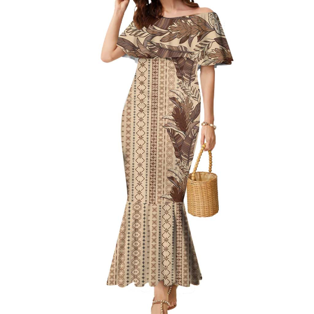 Women's Day Samoa Malu Tattoo Inspired Mix Teuila Mermaid Dress Vintage Tapa