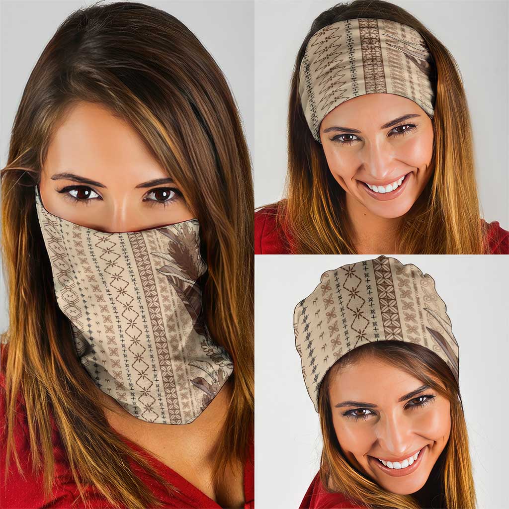 Women's Day Samoa Malu Tattoo Inspired Mix Teuila Neck Gaiter Vintage Tapa