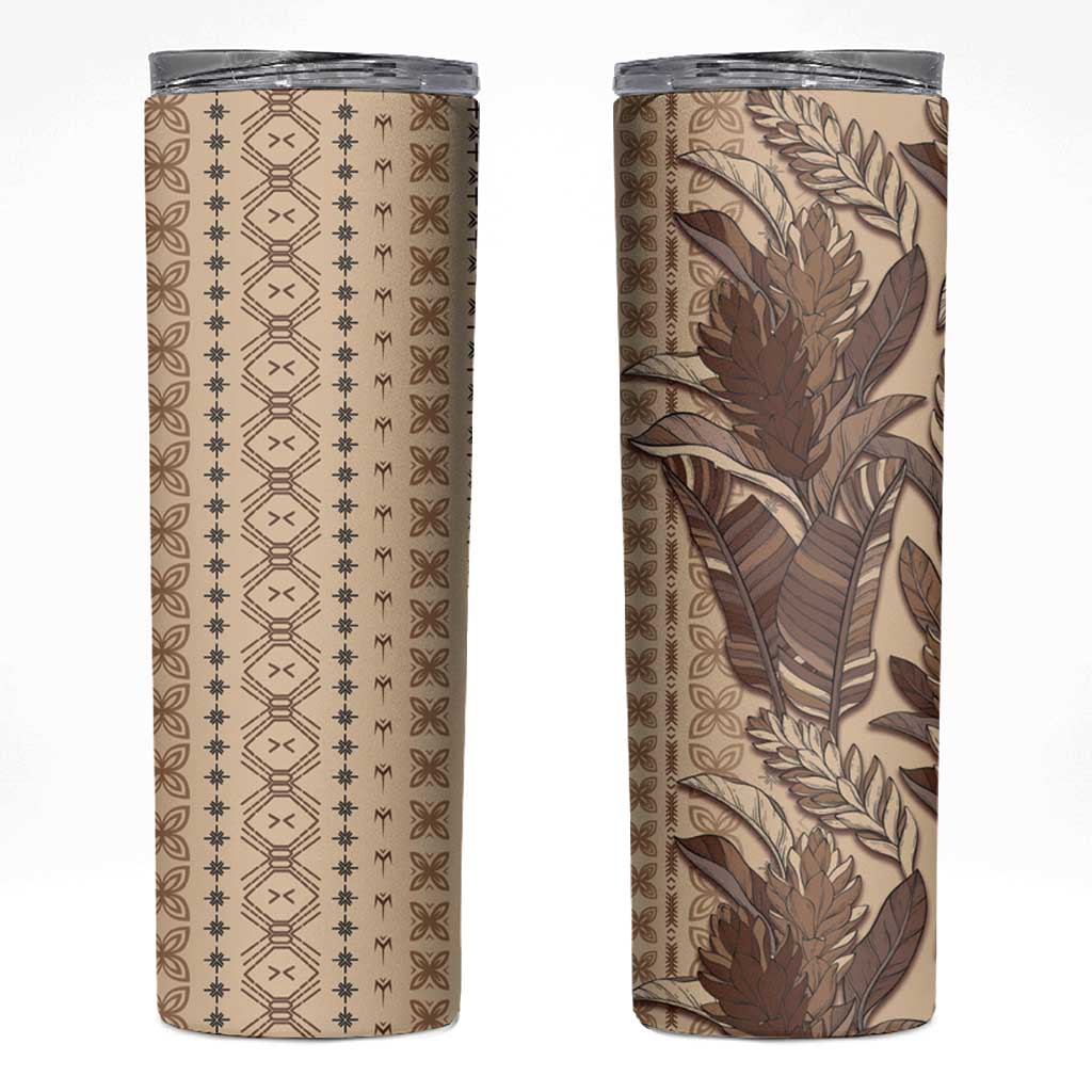 Women's Day Samoa Malu Tattoo Inspired Mix Teuila Skinny Tumbler Vintage Tapa