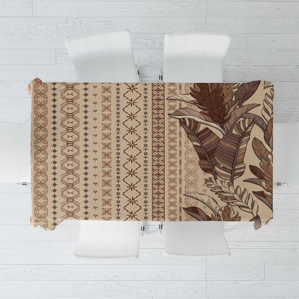 Women's Day Samoa Malu Tattoo Inspired Mix Teuila Tablecloth Vintage Tapa