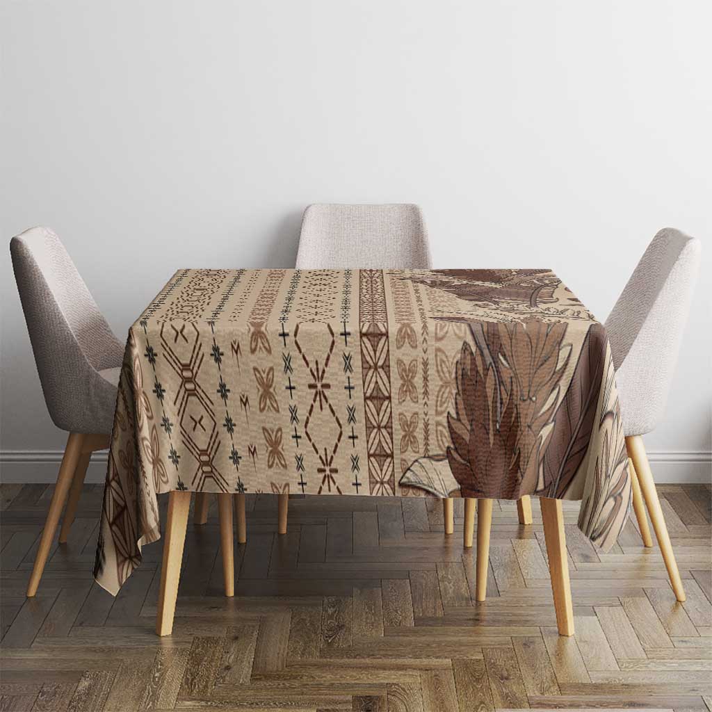 Women's Day Samoa Malu Tattoo Inspired Mix Teuila Tablecloth Vintage Tapa