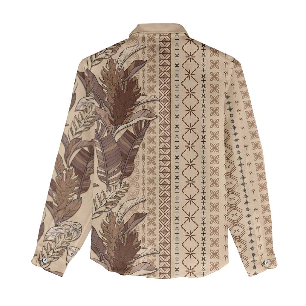 Women's Day Samoa Malu Tattoo Inspired Mix Teuila Women Casual Shirt Vintage Tapa