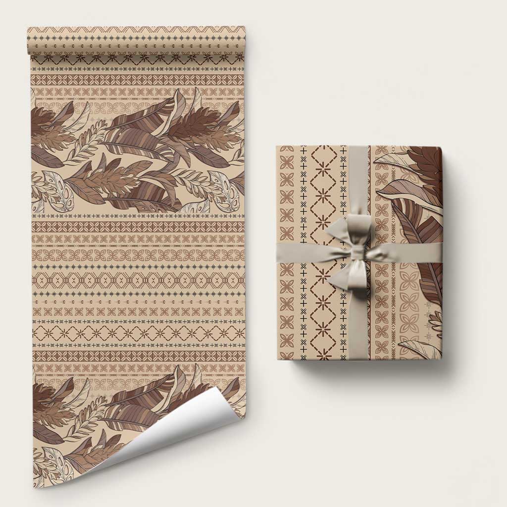 Women's Day Samoa Malu Tattoo Inspired Mix Teuila Wrapping Paper Vintage Tapa